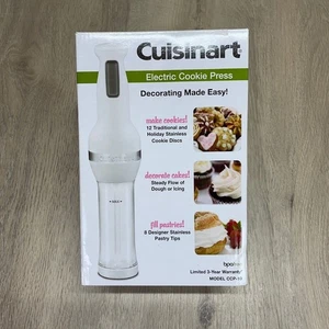 Cuisinart CCP-10 Electric Cookie Press 12 Discs & 8 Decorating Tips NEW/Open Box - Picture 1 of 10