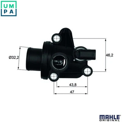 THERMOSTAT COOLANT TI 12 87 FOR MERCEDES-BENZ M 166.995 2.1L M 166.940 1.4L 4cyl - Image 1 of 4