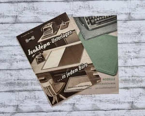 Isoklepa Unterlagen Büro Schreibmaschine Rehn Stuttgart Werbung Reklame Vintage - Picture 1 of 6