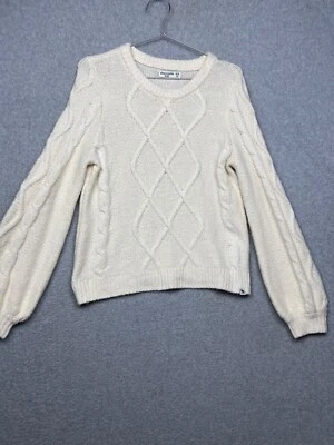 Suéter Abercrombie Niños Tejido con Cable Niñas 15/16 Marfil Suave Comodidad Foto 1 de 4