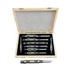 Adjustable Hand Reamers 9 Pcs H4 To H12 15/32 to 1-3/16" Inch6 Blades UK - Picture 1 of 22