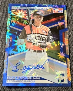 Panini Elite Extra Edition FOTL 2023 azul/16 automático Leonardo Garcia RC #183 DPL - Imagen 1 de 2