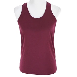 Victoria Secret Sport Tank Top Womens Sz S Purple Gold Racerback Tie Back Knit - Picture 1 of 7