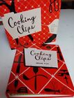 Cooking Clips Recipe File Binder Book Red Clipped Cookbook Organizer Vintage Box