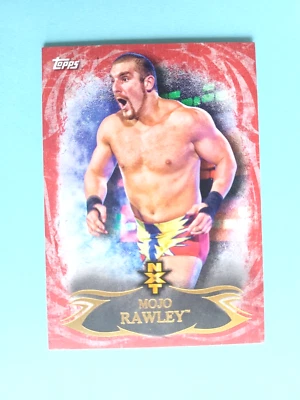 2015 TOPPS WWE UNDISPUTED MOJO RAWLEY #NXT 23 RED PARALLEL ROOKIE RC - Image 1 of 3