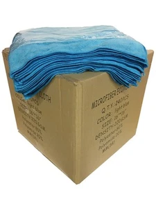 240 Case 16"x16" Economy Grade Microfiber Cleaning Cloths Auto 220GSM Light Blue - Picture 1 of 2