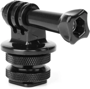 Supporto adattatore Hot Shoe per montaggio action camera sportiva a reflex mirrorless cam - Foto 1 di 18