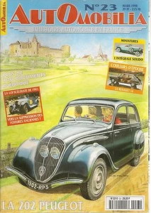 AUTOMOBILIA 23 PEUGEOT 202 403 RENAULT 16 CITROEN DECOUVRABLE ANSART TEISSEIRE - Imagen 1 de 2