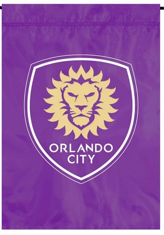 Orlando City SC Premium Garden Flag Applique & Embroidered Banner Soccer MLS Cover