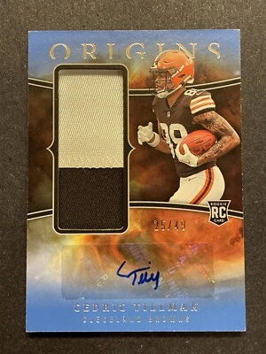 2023 Panini Origins Cedric Tillman RC RPA  Rookie Patch Auto Browns /49 - Image 1 of 2