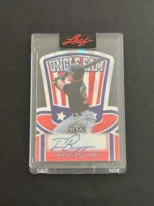 TRAVIS BAZZANA 2025 LEAF METAL INDEPENDENCE DAY UNCLE SAM AUTO LAVA 1/1 - Picture 1 of 2