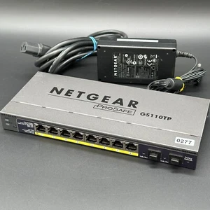 Conmutador Netgear GS110TP V1 V1H1 - 8 puertos Gigabit Ethernet PoE + 2 puertos SFP - Imagen 1 de 2