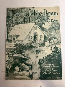 Partituras de colección - That Tumble Down Shack en Athlone - Cubierta Barbelle 1918 - Imagen 1 de 9