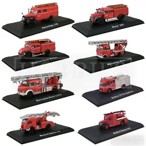 Atlas Diecast Fire Engines 1/72 Scale Truck Models Bedford Mercedes Renault - Picture 1 of 17