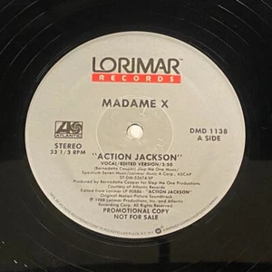 Madame X: Action Jackson (Vocal/Edited Version) / (Vocal/Long Version) 12" - Foto 1 di 2