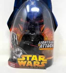 Star Wars Revenge Of The Sith Darth Vader Lightsaber Attack Figure #11 Hasbro - Picture 1 of 5