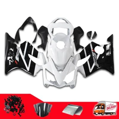 MS Carenado blanco negro moldeado por inyección apto para Honda 2001-2003 CBR 600 F4I u058 Foto 1 de 4