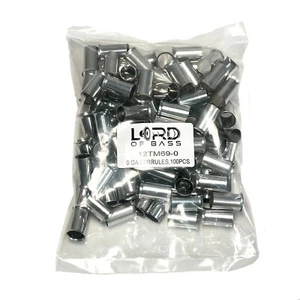 Ferrulas de alambre sin aislamiento calibre 100PK 100/0 engarce cobre latado - Imagen 1 de 5