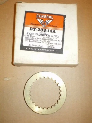 61-63 CHRYSLER 63 DODGE PLYMOUTH 61-62 DART TRANSMISSION INNER SYNCHRONIZER RING - Image 1 of 2