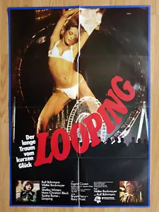 sexy Sidney Rome - LOOPING - rare German 1-sheet poster 1981 Shelley Winters - Picture 1 of 2