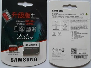 SAMSUNG EVO Plus 256GB Micro SDXC100MB READ SHIPS FAST FROM CALIFORNIA, USA - Picture 1 of 8