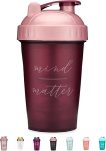 20-Ounce Shaker Bottle with Action-Rod Mixer | Shaker Cups with Motivational Quo - Picture 1 of 12