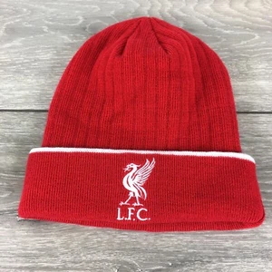 Official Liverpool Football  Men's Beanie Knit Winter Hat RED  - Picture 1 of 1