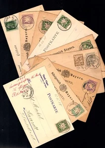 Bayern - 9 Postkarten "Ludwigshafen" Pfalz Stempel, Lot 1 (KA-30) - Bild 1 von 1