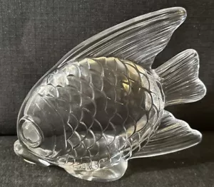BAYEL FRANCE ~ Glass Fish ~ Ashtray / Peanut Dish / Snack Dish / Figurine - Picture 1 of 4