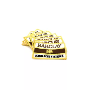 Barclay King Size Filter Sponsor Aufnäher Patch gelber Rand PAT051 - Bild 1 von 2
