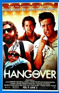 BRADLEY COOPER SIGNED AUTOGRAPHED THE HANGOVER 11" X 17" POSTER - Picture 1 of 3