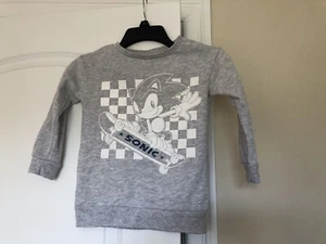 Sonic The Hedgehog Light Gray Sweat Suit Youth size Small - Picture 1 of 12
