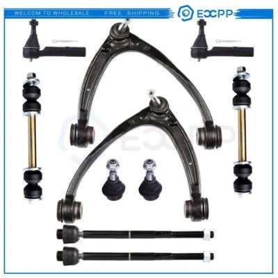 For 2007-2013 Chevy Suburban 1500 4WD 10Pcs Front Upper Control Arms Tie Rods - Image 1 of 4