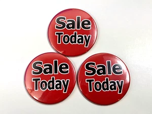 Sale Today Buttons pin back Vendor Store Lot of 3 Made in USA NEW - Picture 1 of 8