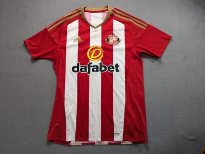 Sunderland 2016/17 home jersey adidas mens size M football shirt - Image 1 of 4