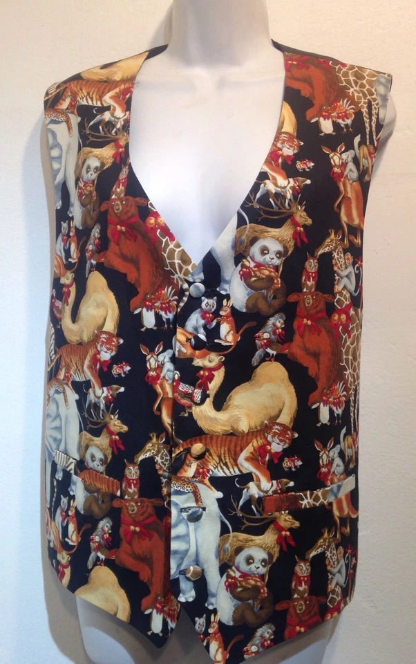 Large Christmas Vest Lion Tiger Bear Panda Monkey Giraffe Penguin Camel Kangaroo - Image 1 of 3