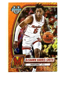 2024-25 Bowman Chrome University Deshawn Harris-Smith Orange Shimmer /65 - Picture 1 of 2