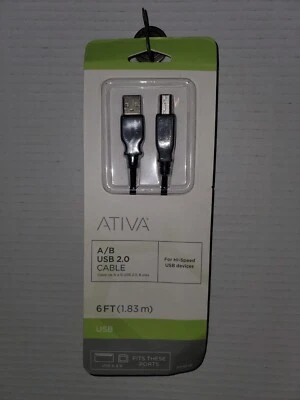 Ativa USB 2.0 Extension Printer Cable 6 ft.  USB 2.0 A/B Cable - Image 1 of 2