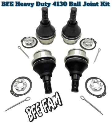 4 4130 Chromoly Upper Lower Ball Joints Kit KAWASAKI KFX450R KFX 450R KFX700 700 - Image 1 of 3