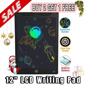 12" 12inch LCD Writing Tablet Drawing Board Digital Painting Graphics Kids Gifts - Picture 1 of 10