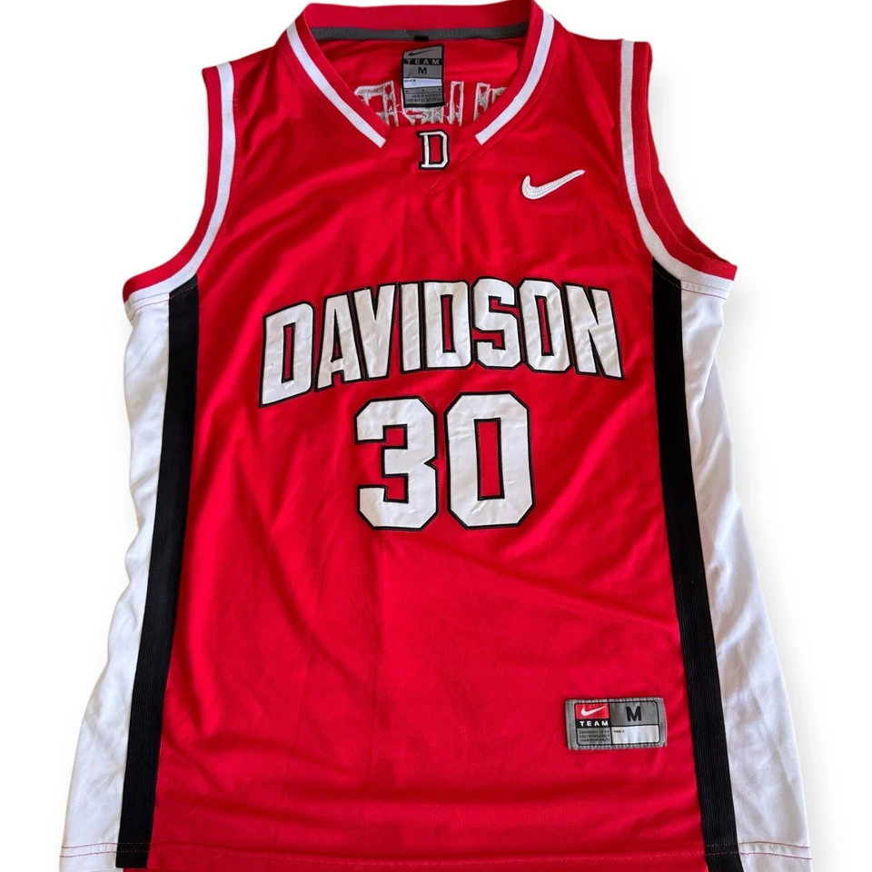 Nike Team Stephen Curry Jersey #30 Davidson Wildcats Red Medium NCAA Basketball - Image 1 of 4