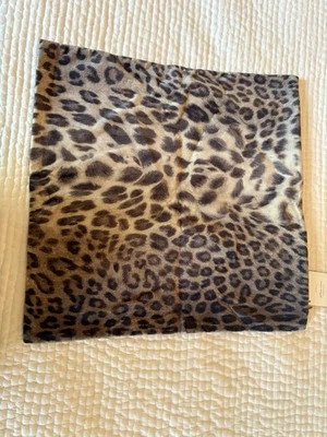 Pottery Barn леопард гепард бархат подушка Sham 18 x 18 новый с Ярлыками - Изображение 1 из 4