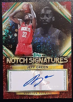 2025-26 Topps Flagship Notch Signatures Auto Green Holo Foil /99 - #Jeff Green - Image 1 of 3