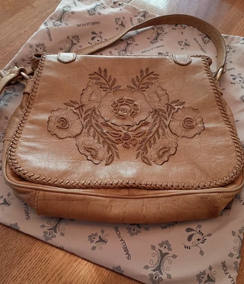 Isabella Fiore кожи цветочный аппликация сумка через плечо наплечная сумка Messenger сумка - Изображение 1 из 4