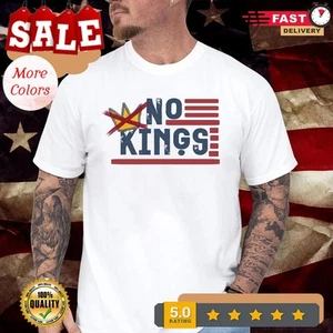 No Kings America Anti Trump T-Shirt - Picture 1 of 6