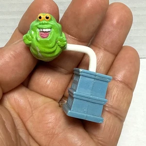 Ghostbusters Slimer & Stazione dei Pompieri Movimento Matita Topper Kenner 1984  - Foto 1 di 4