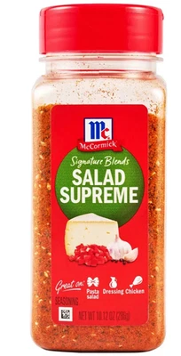 McCormick Signature Blend ensalada condimento supremo, 10,12 oz sin gluten, BB 05/26 Foto 1 de 4