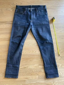 Uniqlo Jeans Mens 34 Selvedge Denim Slim Straight 34 X 31 - Picture 1 of 7