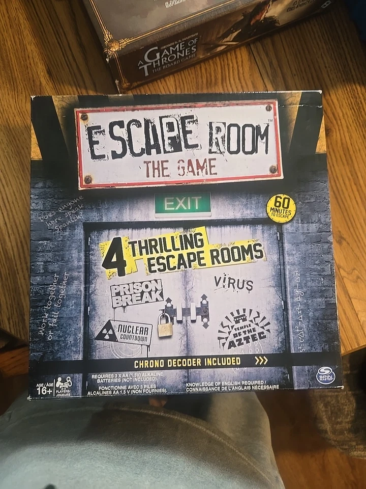 Escape Room The Game 4 Thrilling Escape Rooms with Chrono Decoder OPEN BOX - Image 1 of 4