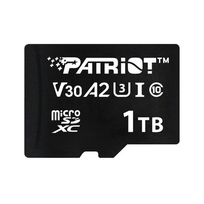 Lote de Vigilancia Tarjeta Flash MicroSD Patriot VX 128G 256GB 512GB 1TB V30 A2 U3 4K Foto 1 de 4
